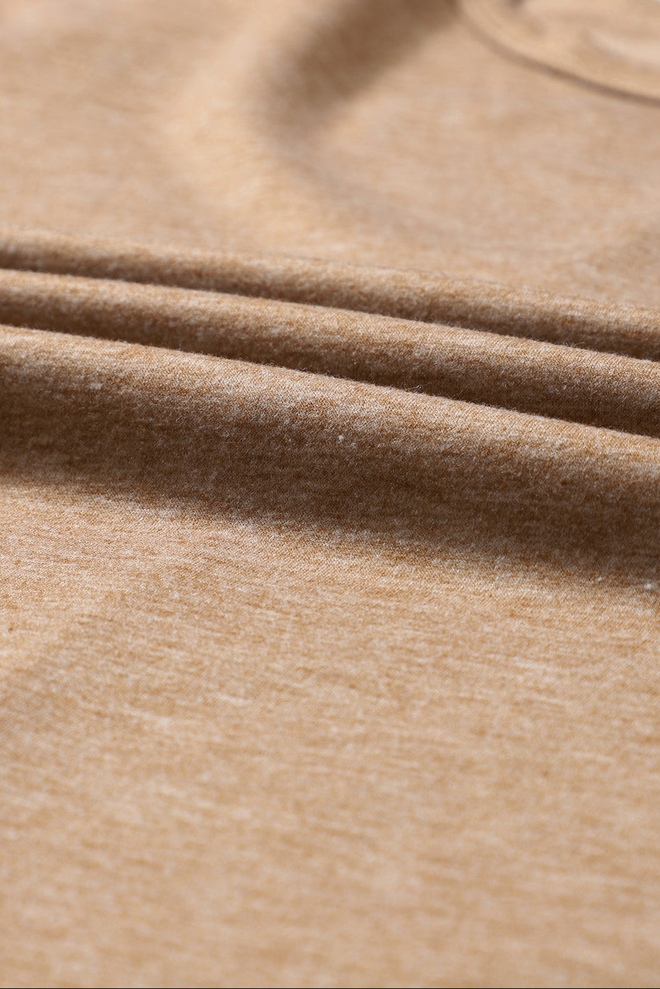 Camel Button Detail Top