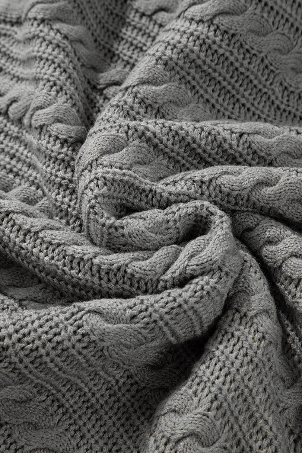 Cable Knit Sweater | Puff Sleeves