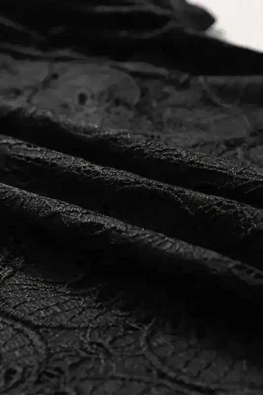 The Black Flower Blouse