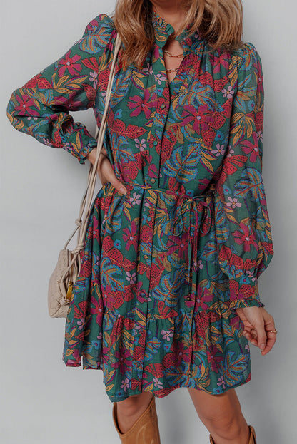 Floral Shirt Dress