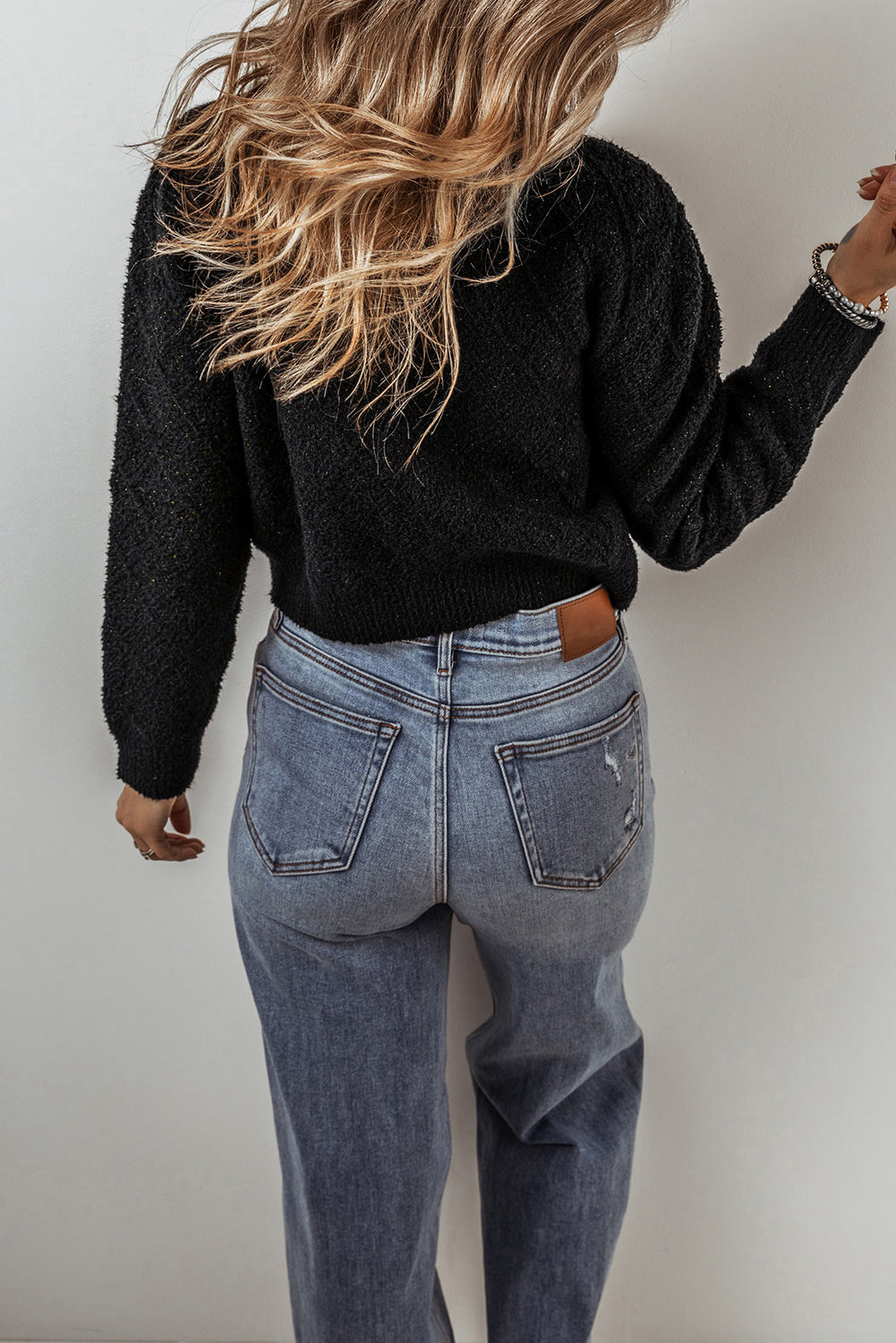 Textured Cardigan | Pearl Button