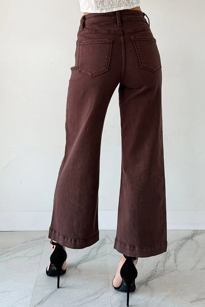 Cropped Wide Leg Jeans