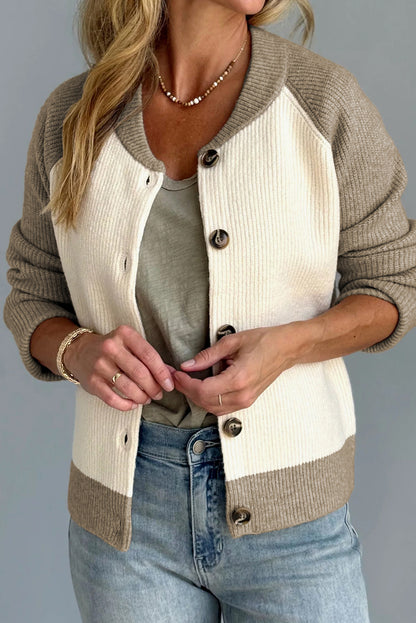 Colour Block Cardigan