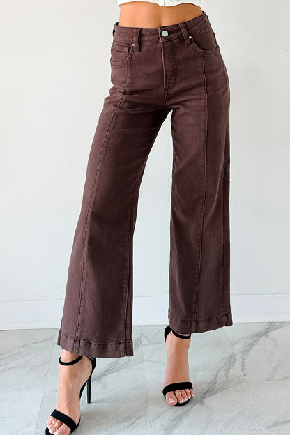Cropped Wide Leg Jeans