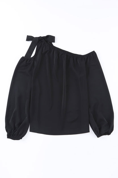 Off Shoulder Blouse | Tie Detail