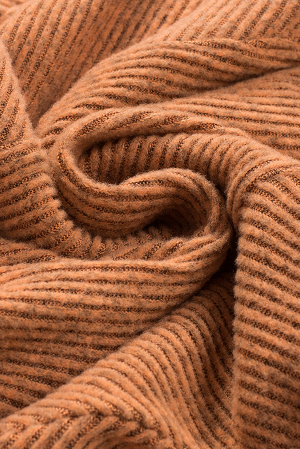 Camel Textured Knit Top