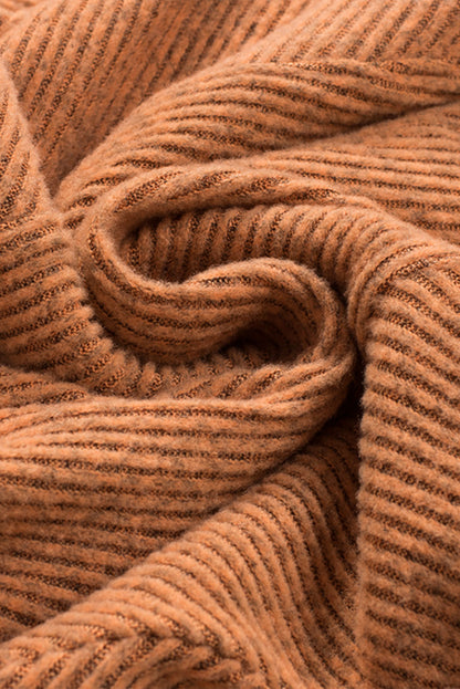 Camel Textured Knit Top