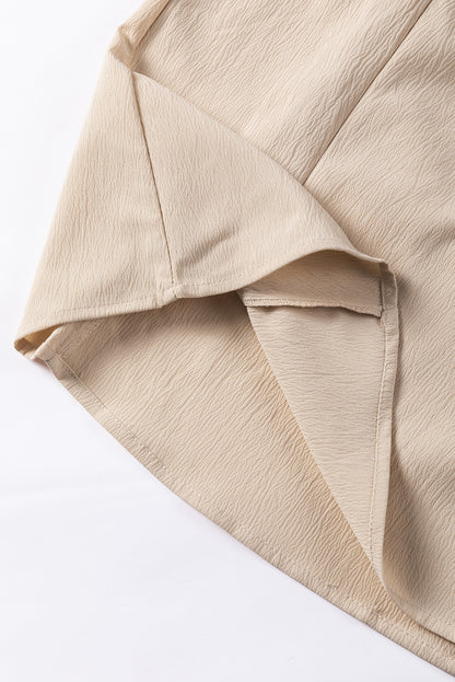 Ruffle Detail Blouse | Smocked Cuffs