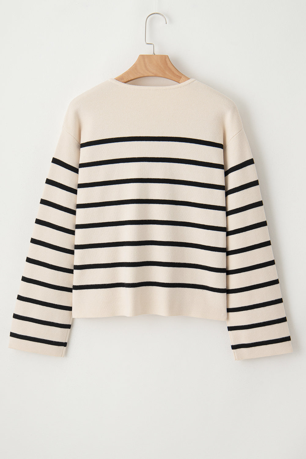 Striped Cardigan | Button Detailing