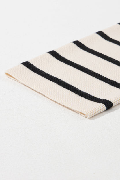 Striped Cardigan | Button Detailing