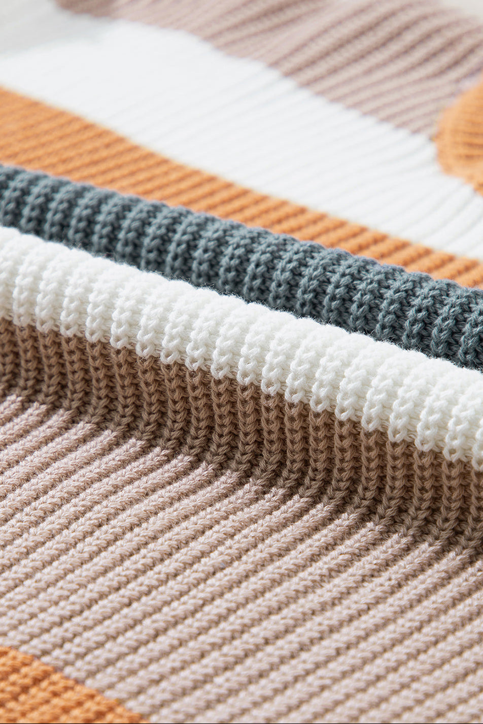 Camel Striped Sweater