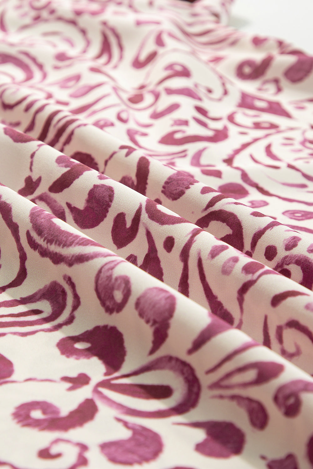 Paisley Print Dress | Ruffle Sleeves