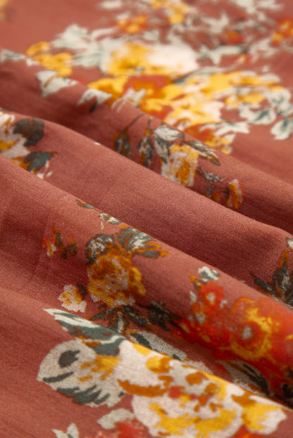 Floral Open Back Dress