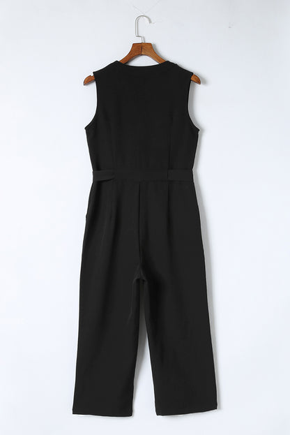 Button Front Jumpsuit