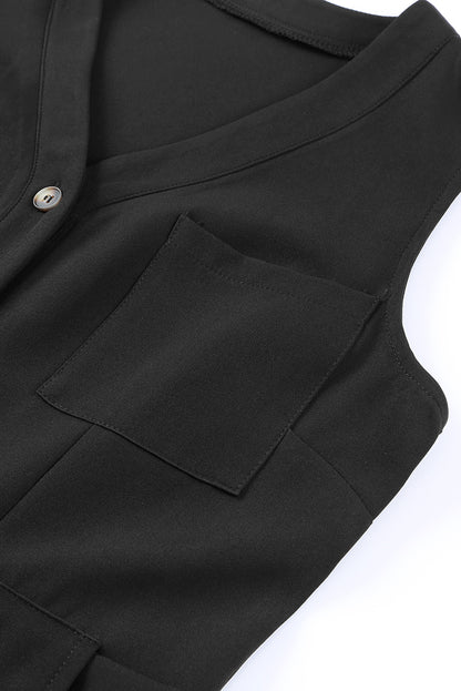 Button Front Jumpsuit