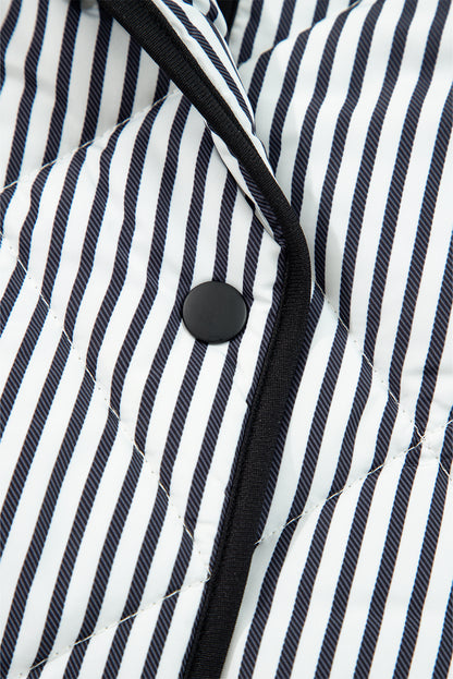 Striped Quilted Vest