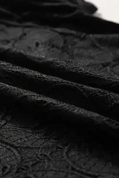 The Black Flower Blouse