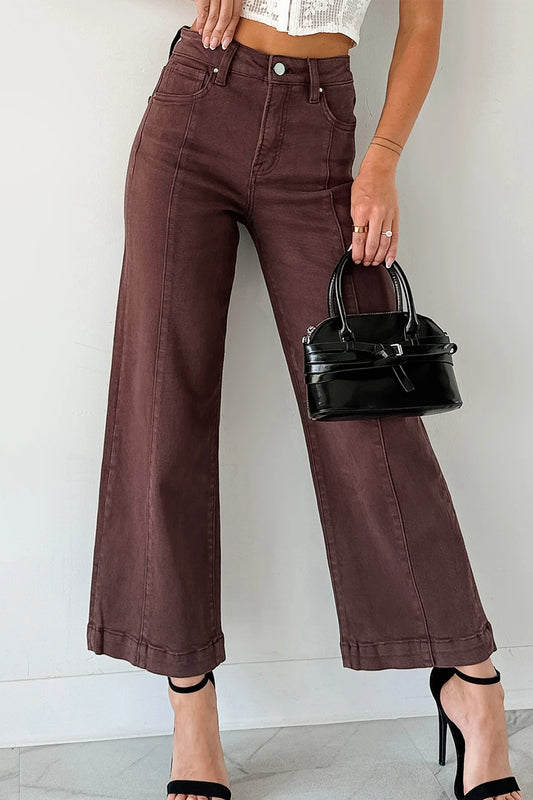 Cropped Wide Leg Jeans